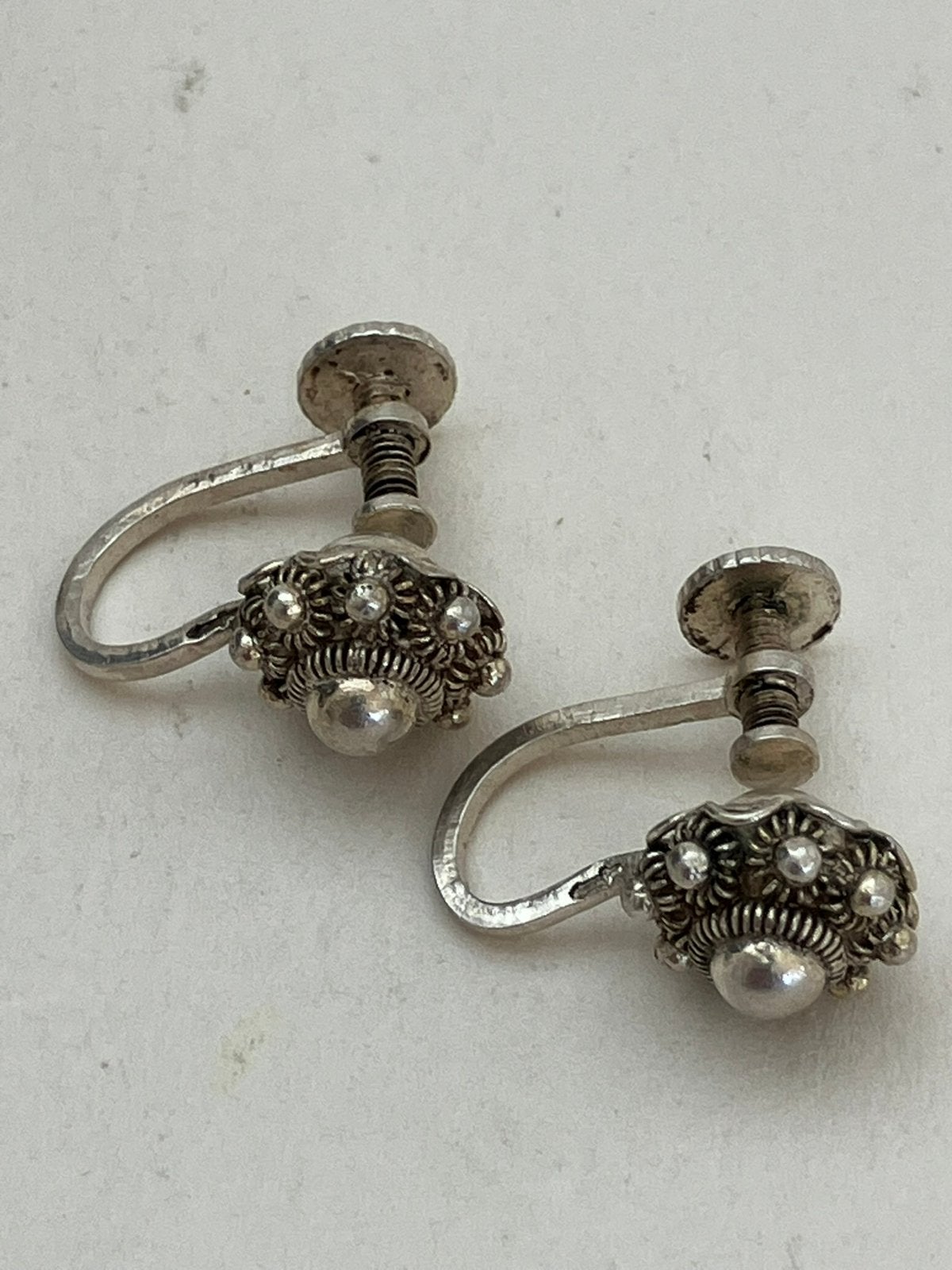 Antieke oorsieraden, Ophalen of Verzenden, Zo goed als nieuw, Zilver
