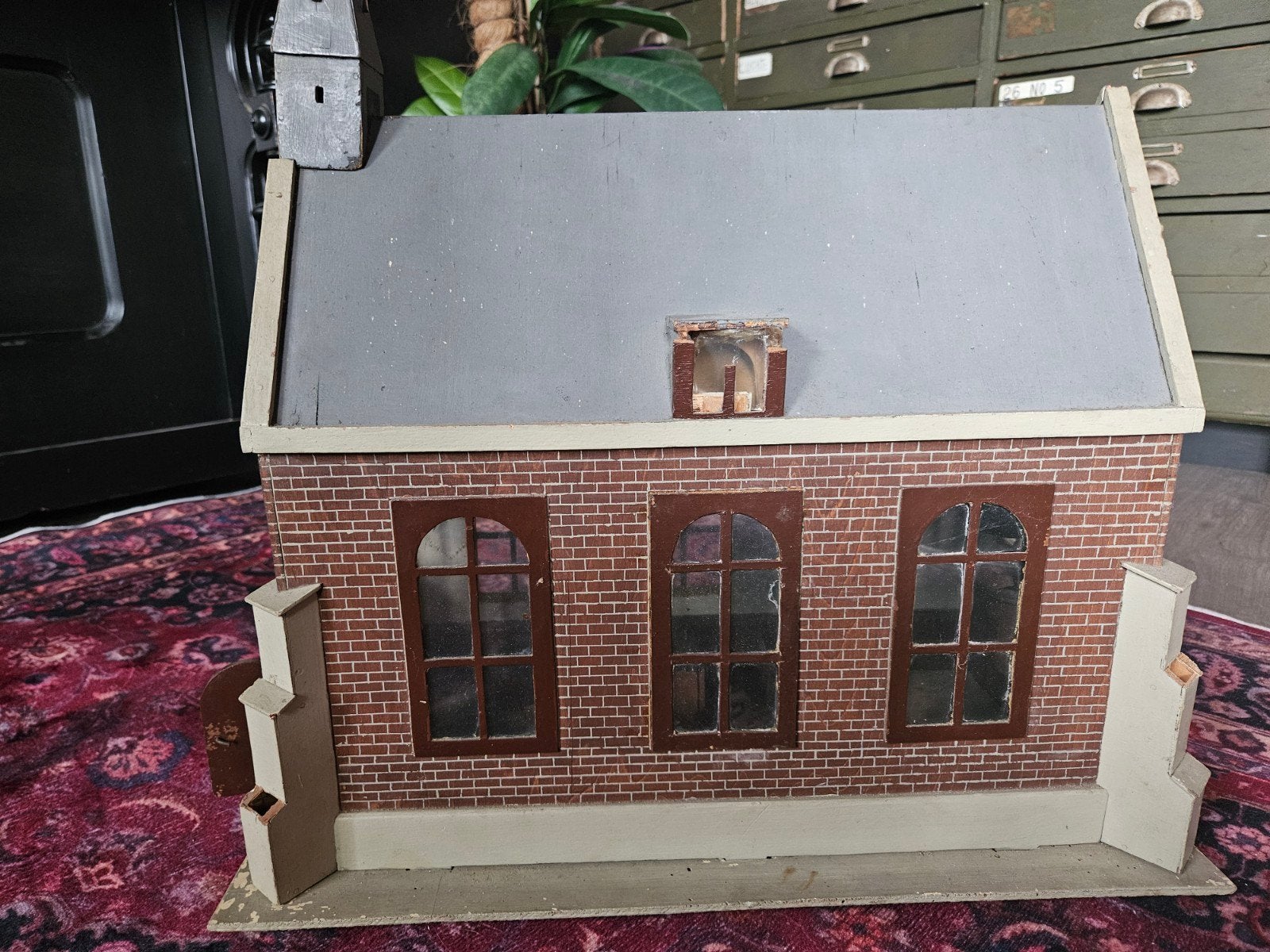 kerkje.oud brocante kers vintage industriël., Ophalen of Verzenden