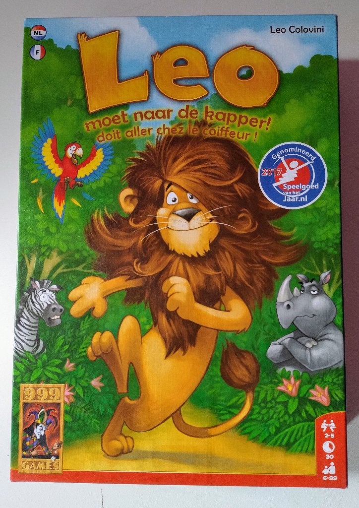 Leo moet naar de kapper, Drie of vier spelers, Ophalen of Verzenden, Zo goed als nieuw, 999 Games