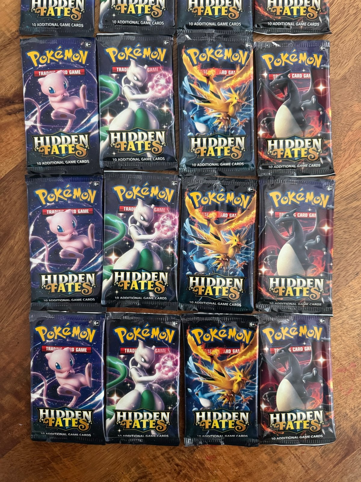 LET OP!! Lege Pokémon Hidden Fates Booster Packs ART SET, Ophalen of Verzenden, Gebruikt, Overige typen