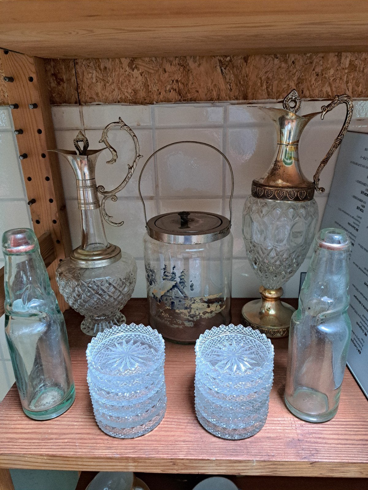 Decoratieve Glazen en Karaffen Set, Ophalen of Verzenden