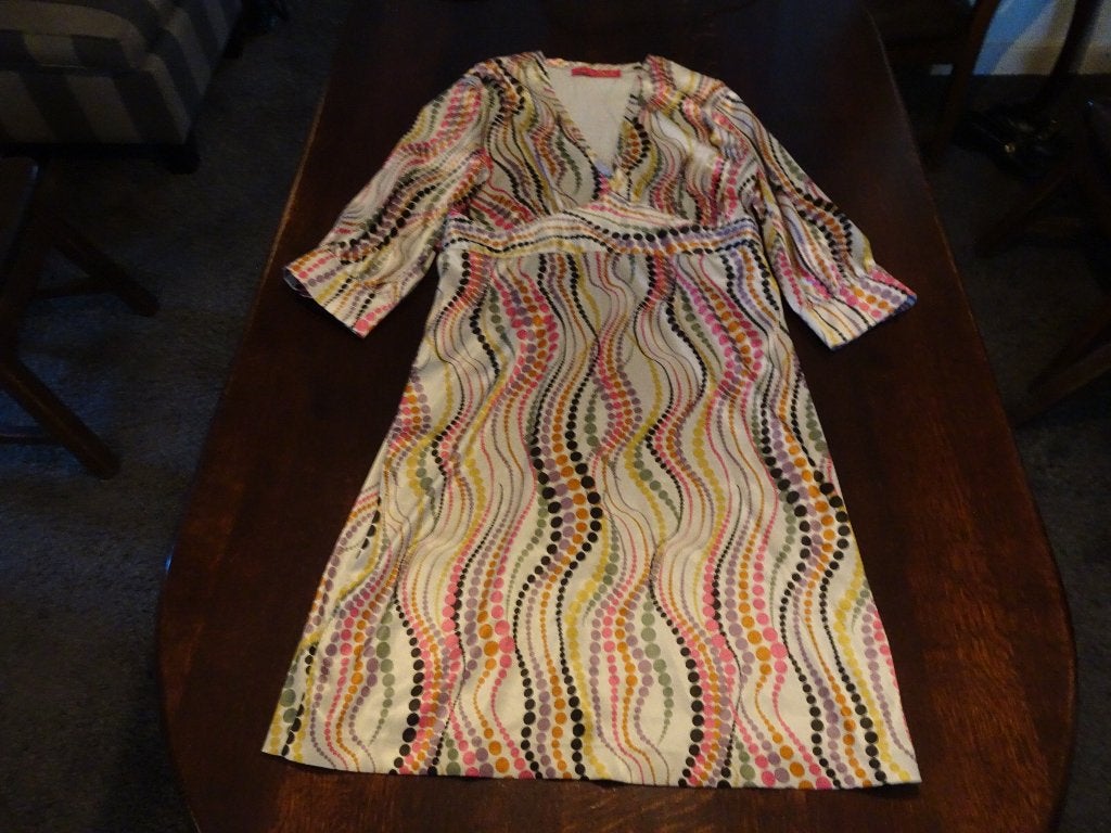IT'S A DAITE kleurrijk jurkje met aparte mouwen, Kleding | Dames, Overige kleuren, Verzenden, Maat 42/44 (L), Zo goed als nieuw