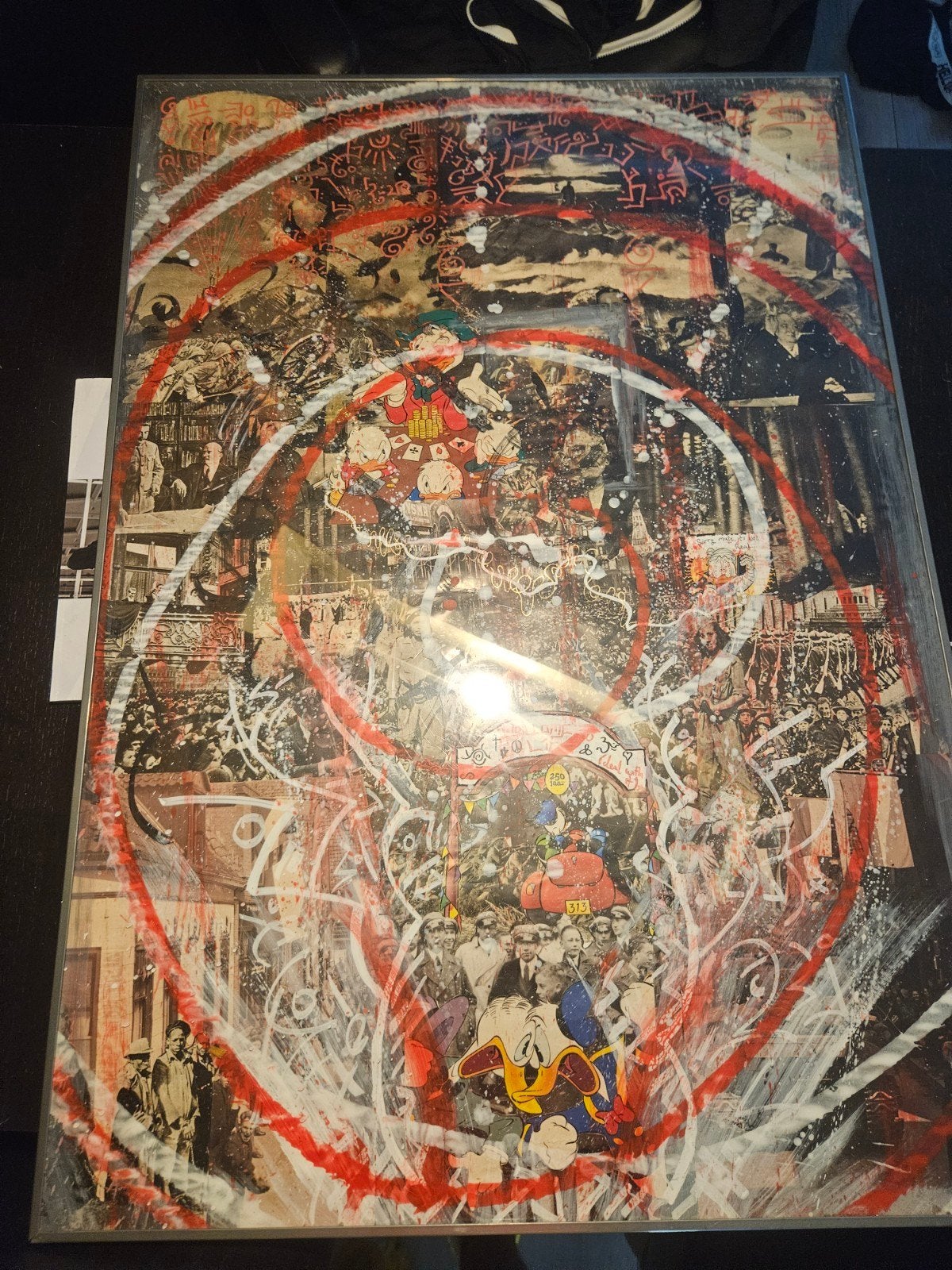 Unieke salontafel met kunstzinnig design (100x70 cm), Ophalen of Verzenden