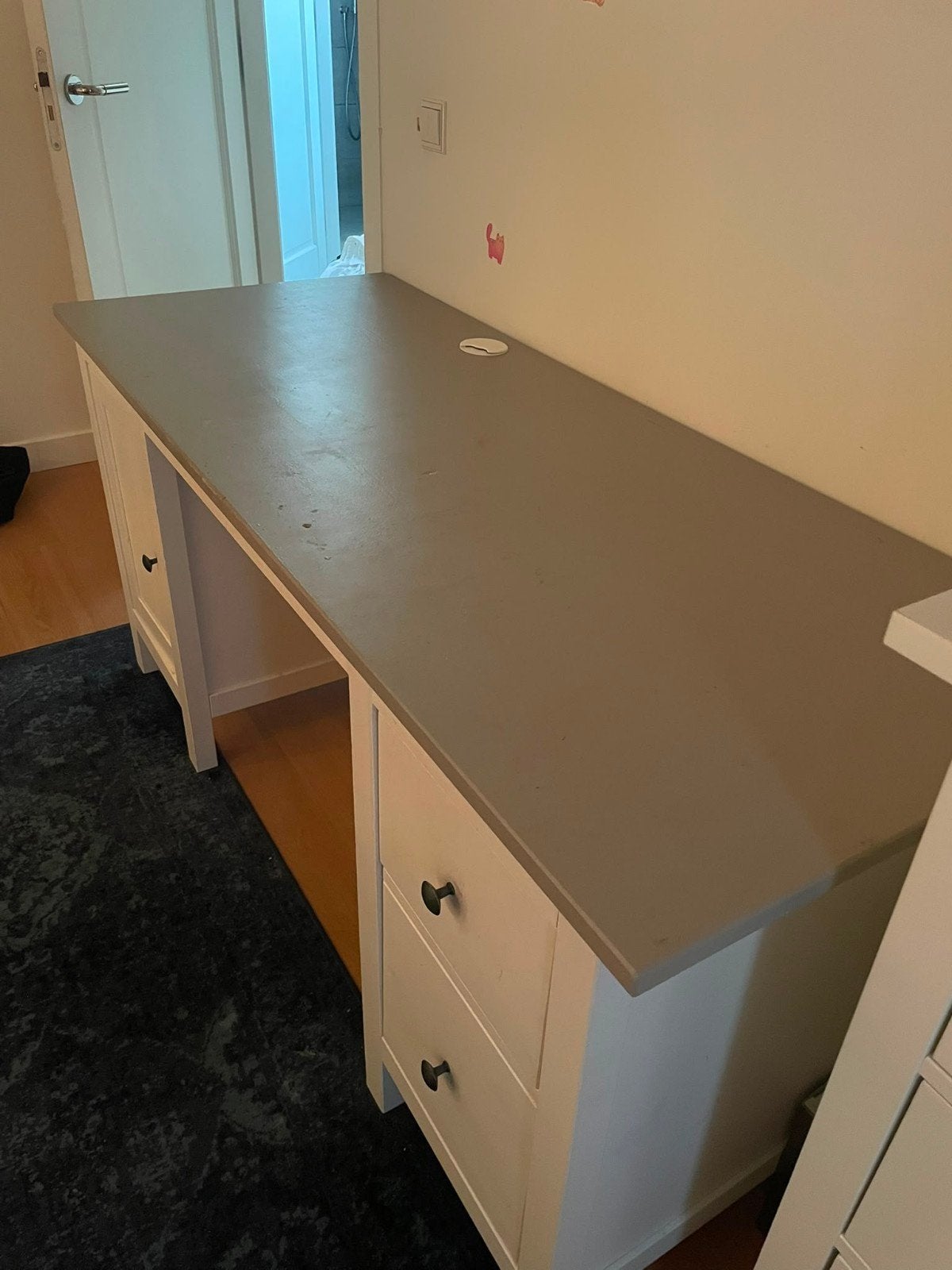 IKEA Hemnes bureau met lades en kastje, Ophalen, Met lades, Gebruikt, Scandinavisch