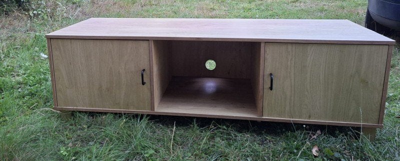TV meubel, Ophalen, 150 tot 200 cm, Zo goed als nieuw, Minder dan 100 cm