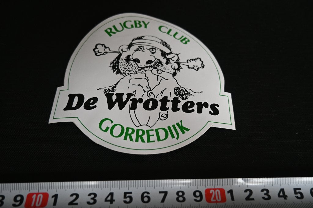 sticker Gorredijk Rugby Club DE WROTTERS, Verzamelen, Ophalen, Zo goed als nieuw