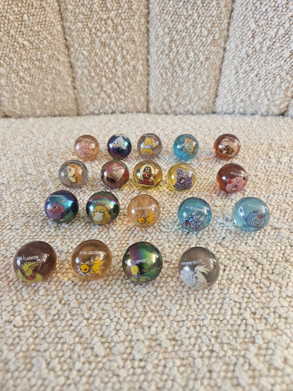 Pokémon knikkers - Vintage collectie (19 stuks), Verzamelen, Ophalen of Verzenden, Gebruikt