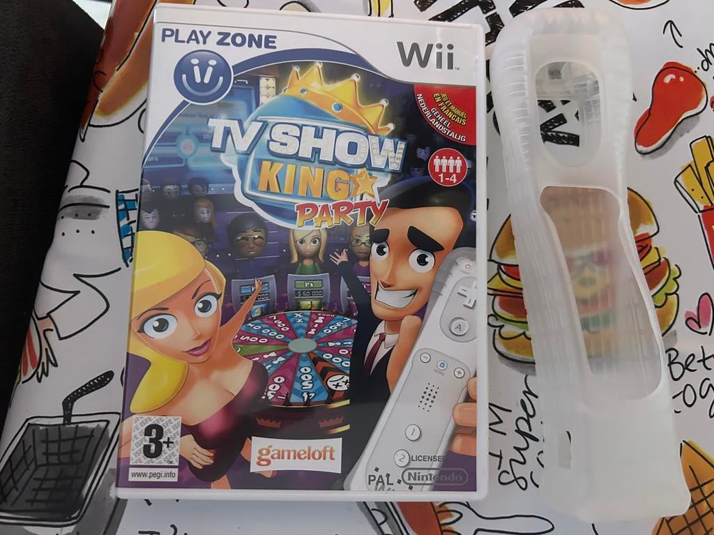 Nintendo wii tv-show king party, Ophalen, Zo goed als nieuw, Sport, 3 spelers of meer