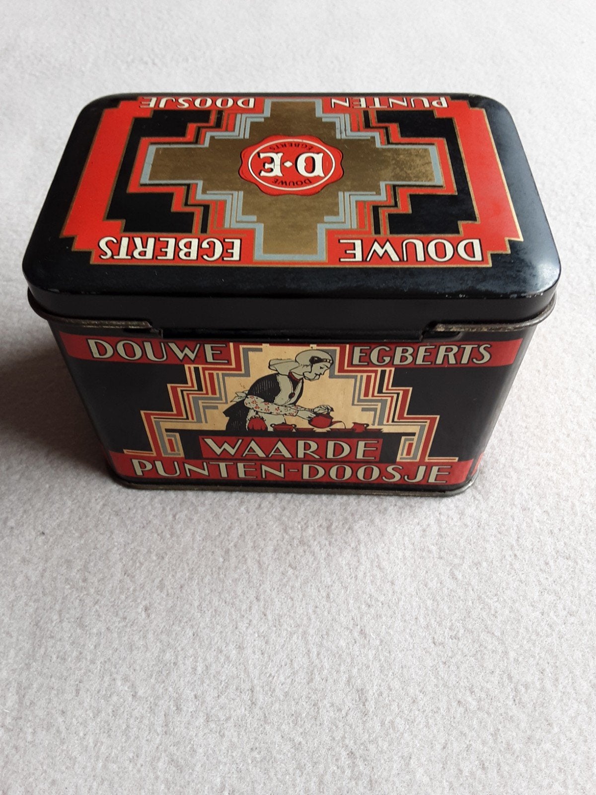 DOUWE EGBERTS , Waardepunten Blikje., Ophalen of Verzenden, Gebruikt, Koffie, Douwe Egberts
