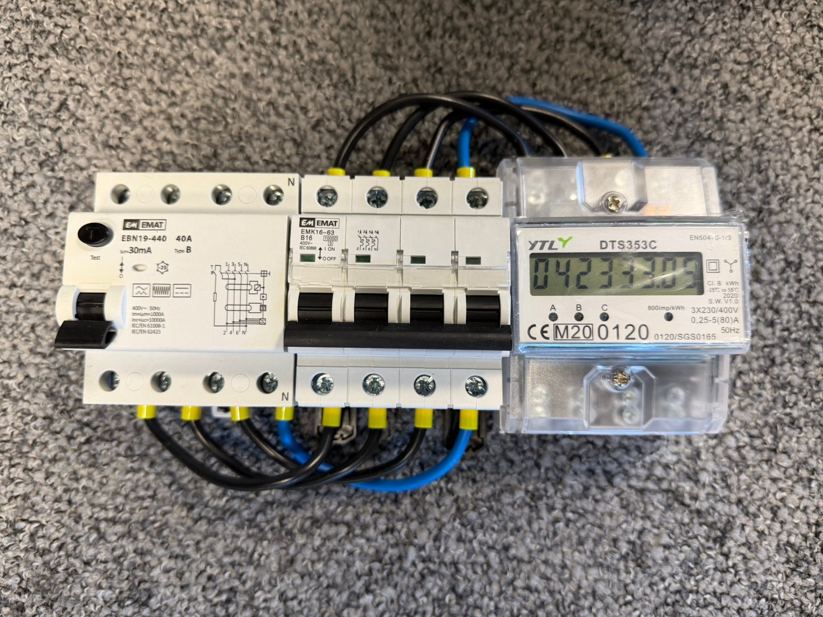 EMAT EMK16-63 B16 installatieautomaat krachtgroep, Ophalen of Verzenden, Zo goed als nieuw, Emat, Installatieautomaat