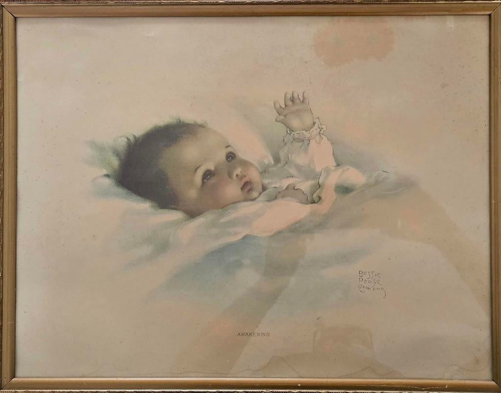 Vintage print "Awakening" van Bessie Pease Gutmann, Antiek en Kunst, Kunst | Overige Kunst, Ophalen