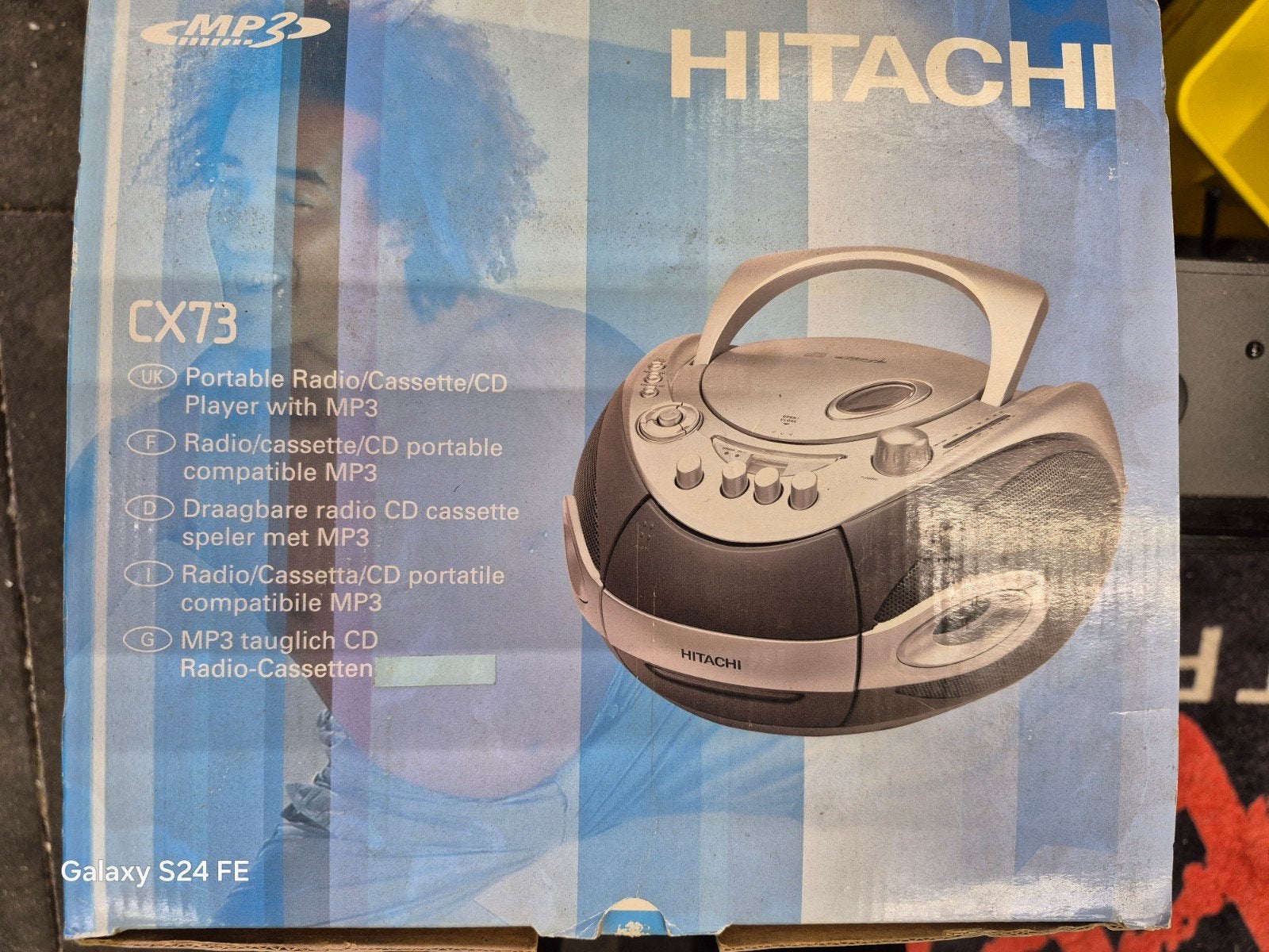 Hitachi CX73 Draagbare Radio/Cassette/CD Speler met MP3, Audio, Tv en Foto, Cd-spelers, Ophalen of Verzenden, Nieuw