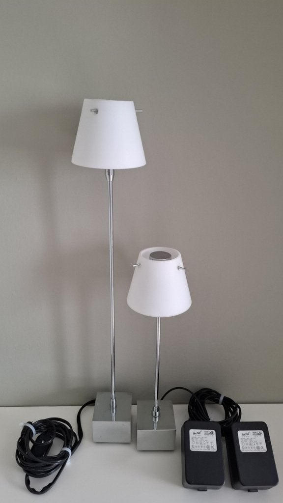 Design tafellampjes set., Ophalen, Overige merken, Glas, G4