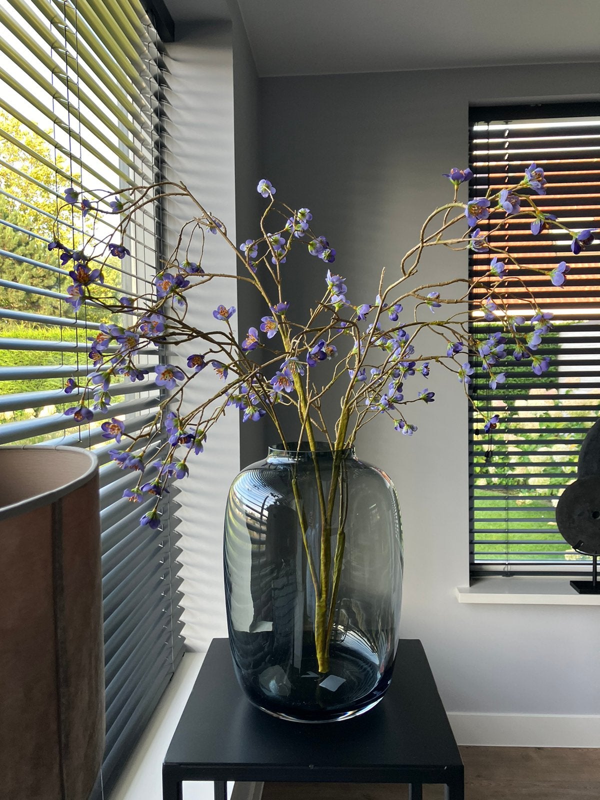 Zijden silk prunus mume tak paars 140cm NIEUW!, Info@flowersbymirjam.nl, 140 cm, Transformatorstraat 6a, Paars