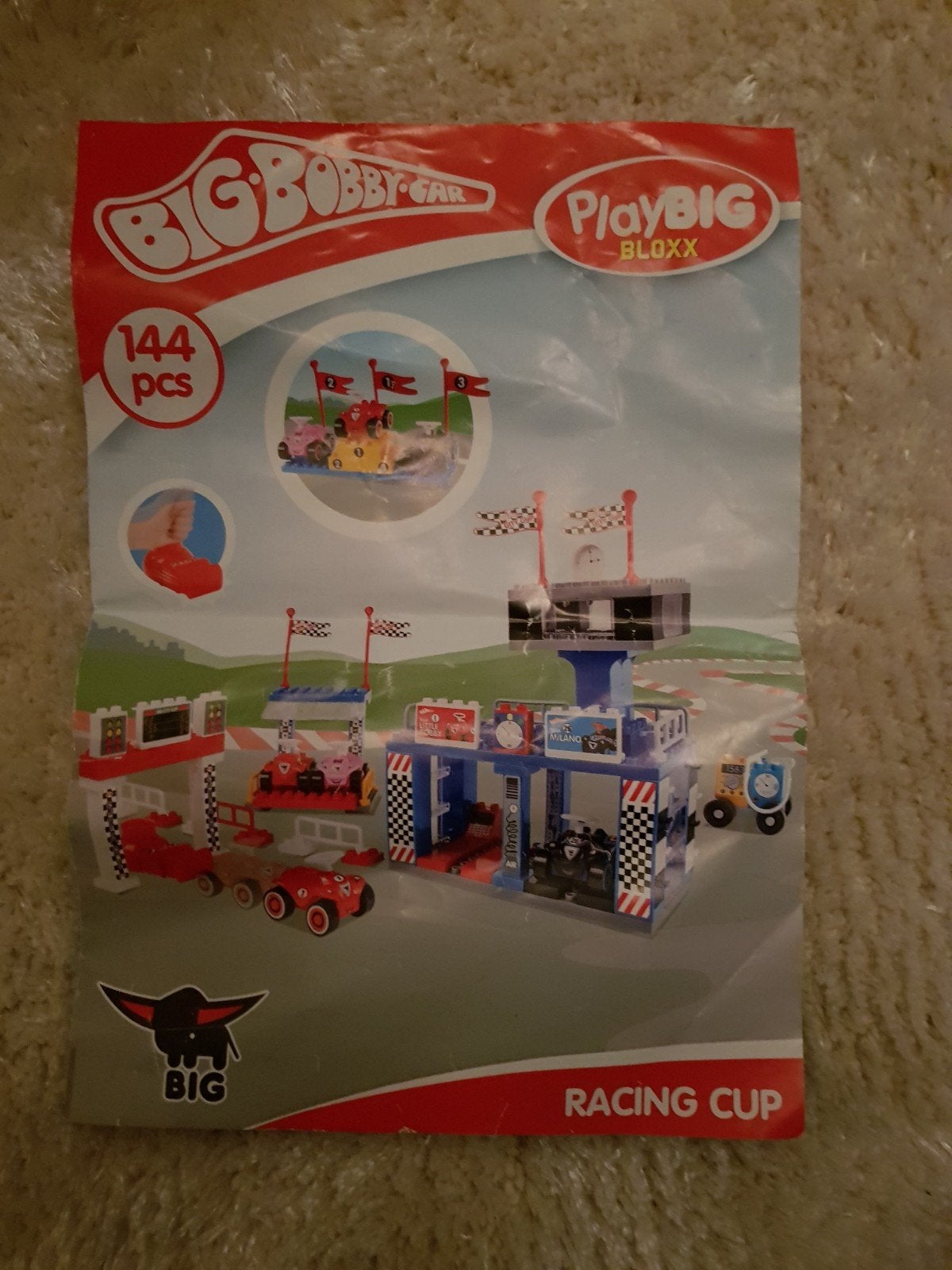 Big Bobby Car Playbig Bloxx Racing Cup, Ophalen of Verzenden, Gebruikt