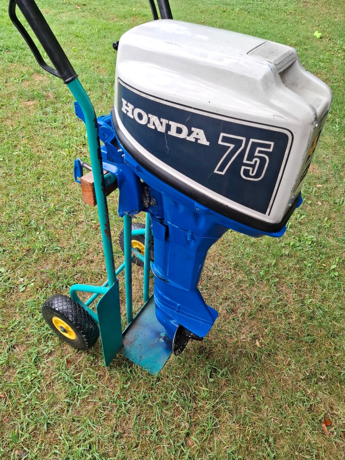 Honda 7.5pk 4-takt langstaart buitenboordmotor, Ophalen, Gebruikt, Benzine, 10 tot 30 pk