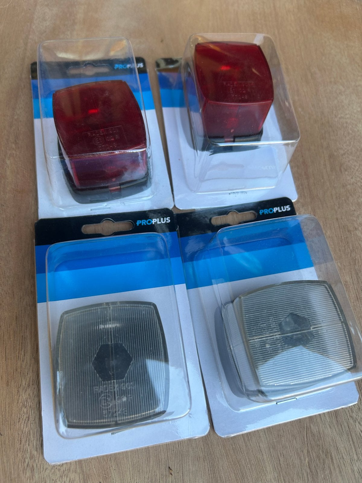 ProPlus 66x62mm Markeringslampjes Rood en Wit, Ophalen, Nieuw, Universele onderdelen