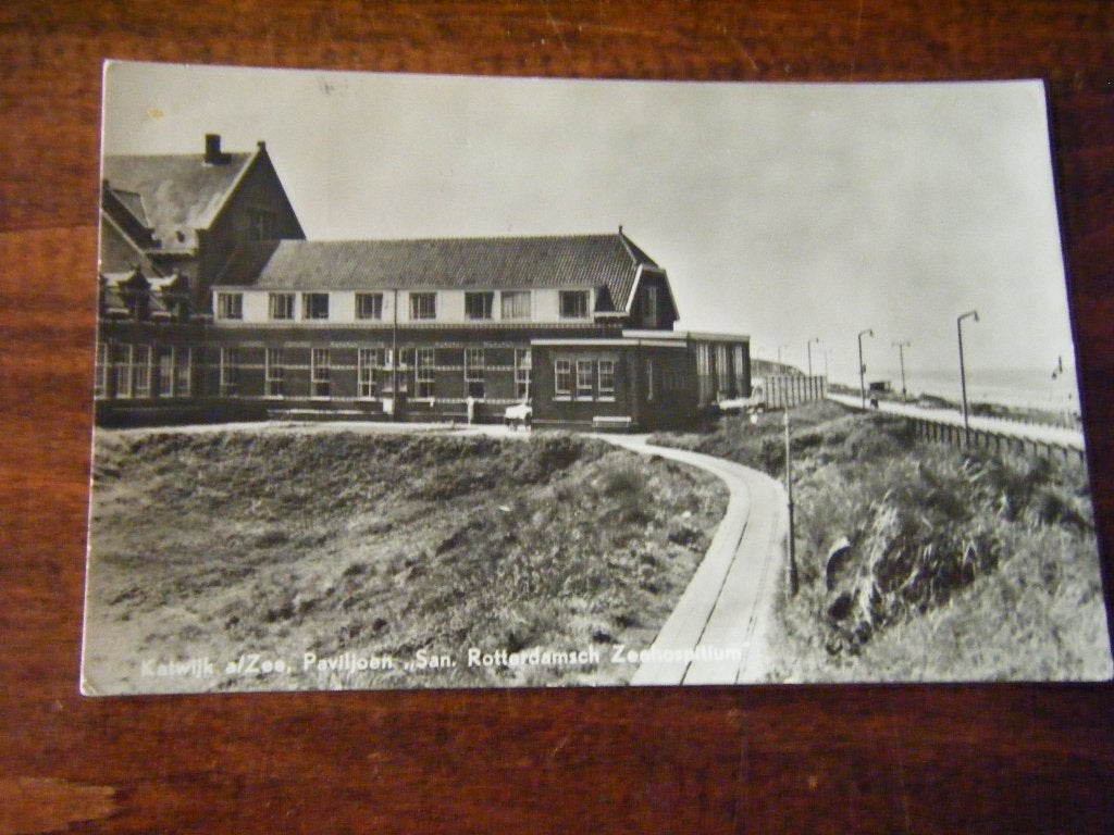 E41 - Katwijk - Paviljoen Zeehospitium - 1955 - Mooi/Oud, Verzamelen, Ophalen of Verzenden, 1940 tot 1960, Zuid-Holland