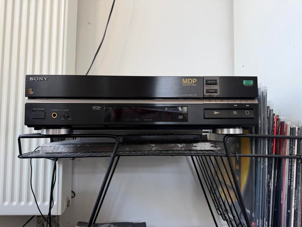 Sony MDP-212 Multi Disc Player - CD LD CDV Speler, Ophalen of Verzenden, Zo goed als nieuw, Sony