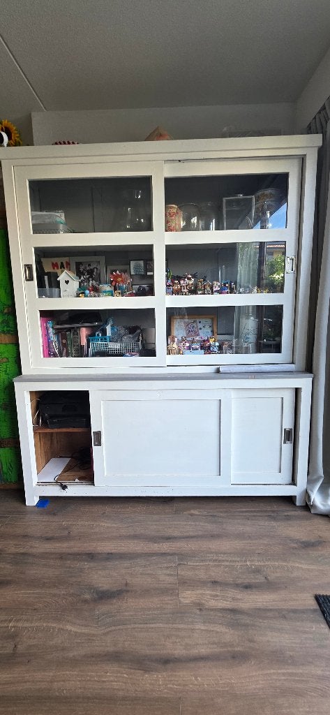 White buffet closet, Ophalen, Gebruikt, 200 cm of meer, 150 tot 200 cm