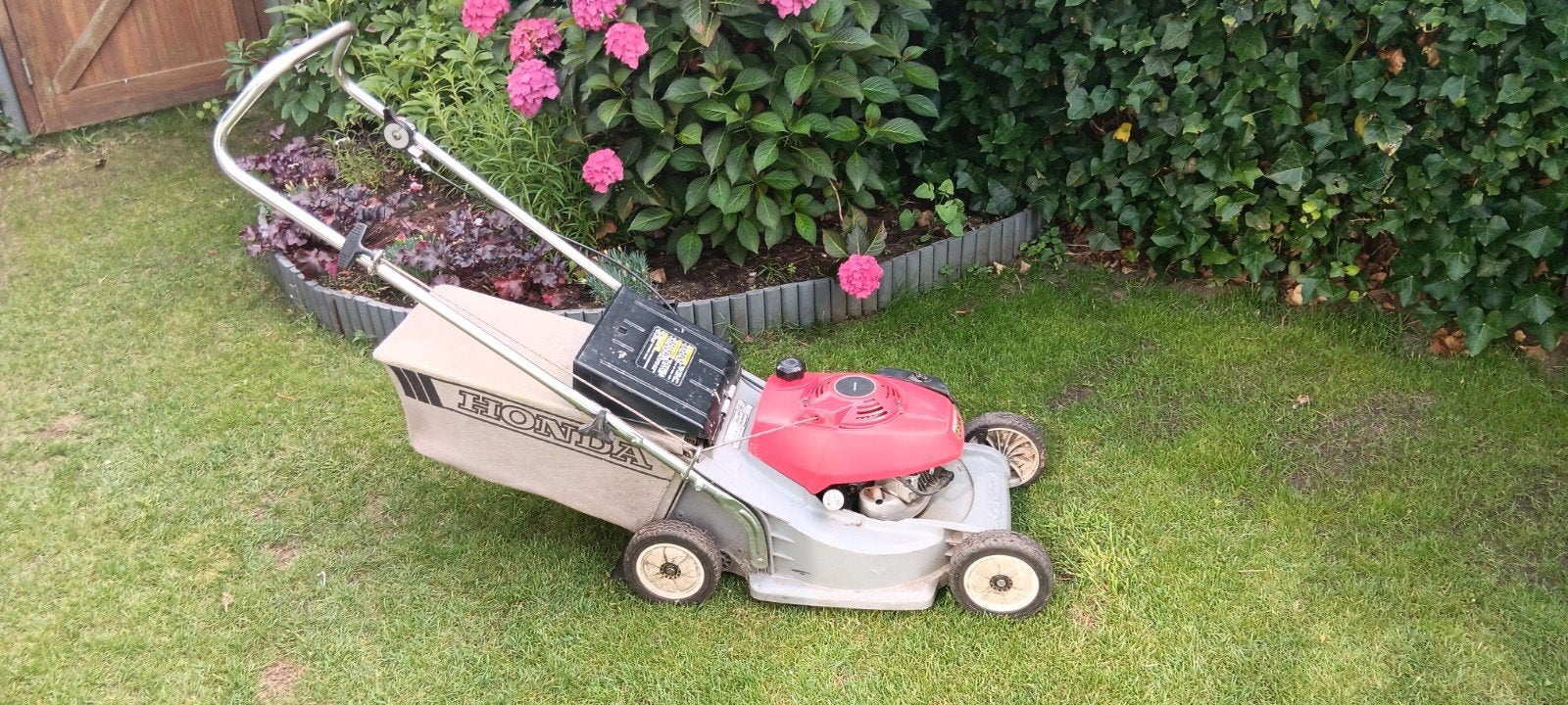 Honda motor.maaier 48 cm, Ophalen, Zo goed als nieuw, 40 t/m 49 cm, Honda grasmaaier