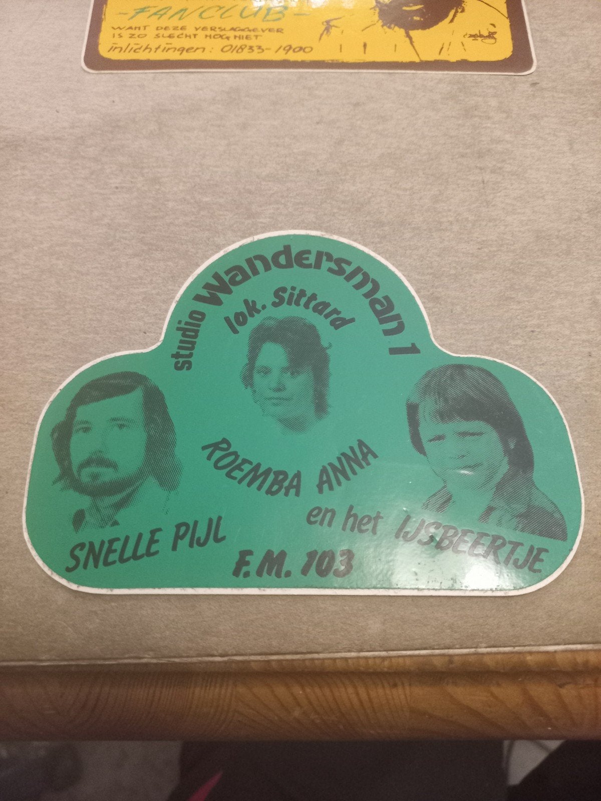 Vintage Sticker Studio Wandersman 1 Sittard Roemba Anna, Ophalen of Verzenden, Gebruikt