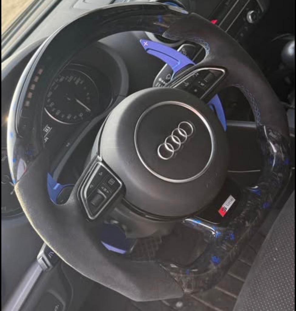 Audi stuurwiel met carbon en alcantara - Nieuwstaat, Auto-onderdelen, Besturing, Ophalen of Verzenden, Nieuw, Audi