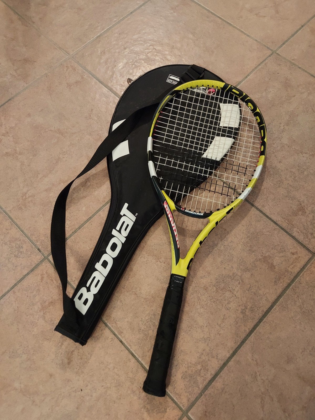 Babolat tennisracket (275 gram) - Gripmaat 1 -  incl hoes, Ophalen, Gebruikt, Racket, Babolat