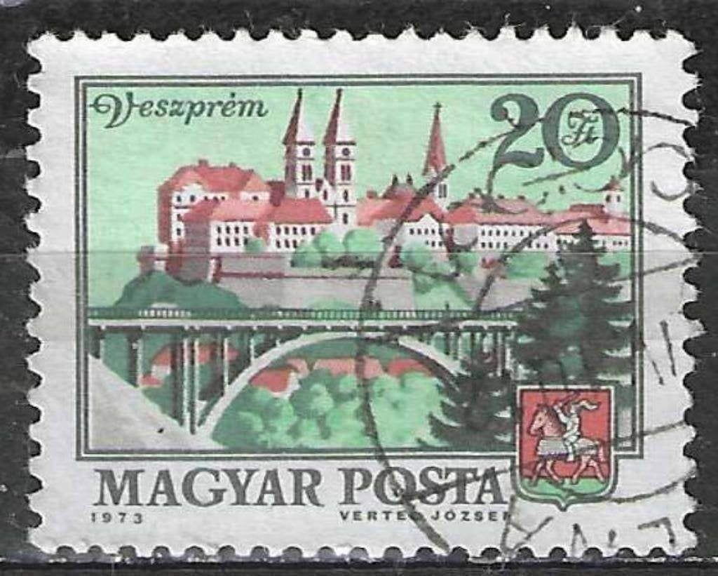Hongarije 1973 - Yvert 2312 - Veszprem (ST), Verzenden, Gestempeld