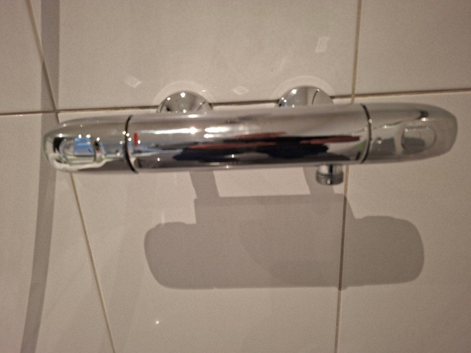 Thermostatische Douchekraan Chroom hartmaat 12 cm Grohe, Ophalen of Verzenden, Gebruikt, Chroom, Kraan