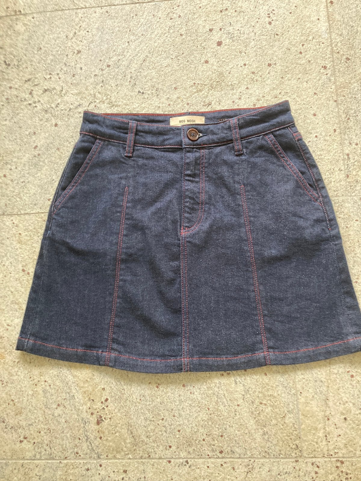 Spijkerrokje mos mosh maat s, Blauw, Ophalen of Verzenden, Zo goed als nieuw, Maat 36 (S)