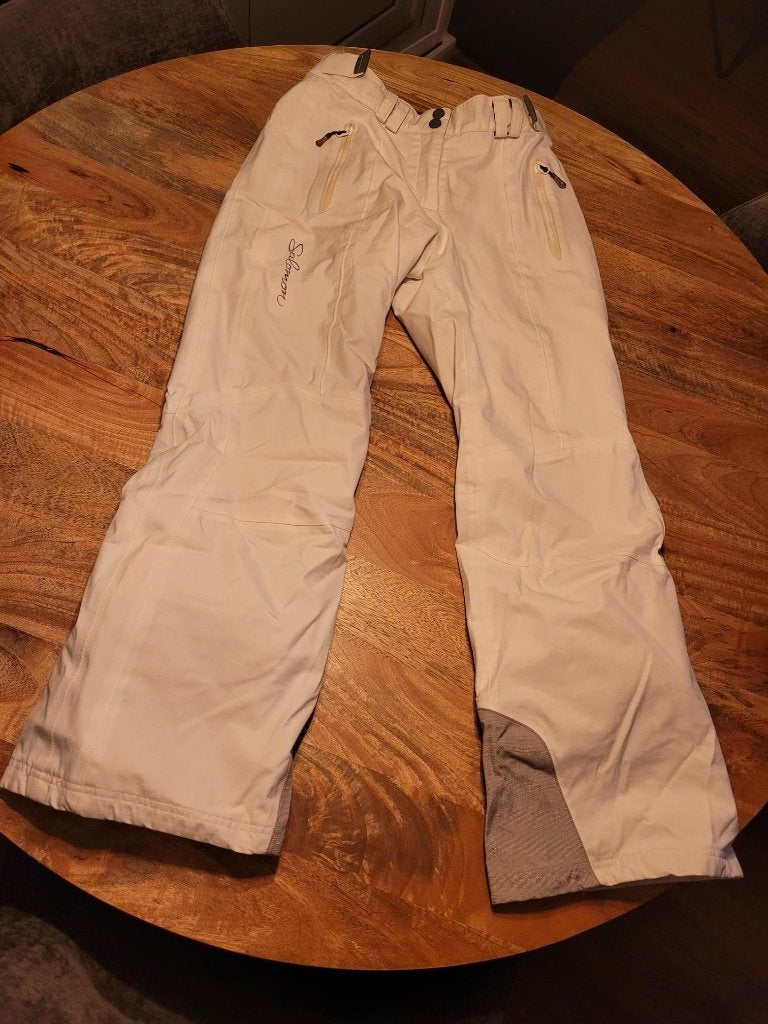 Witte Salomon skibroek – maat XS/38 – nette staat ️, Ophalen, Gebruikt, 100 tot 140 cm, Salomon