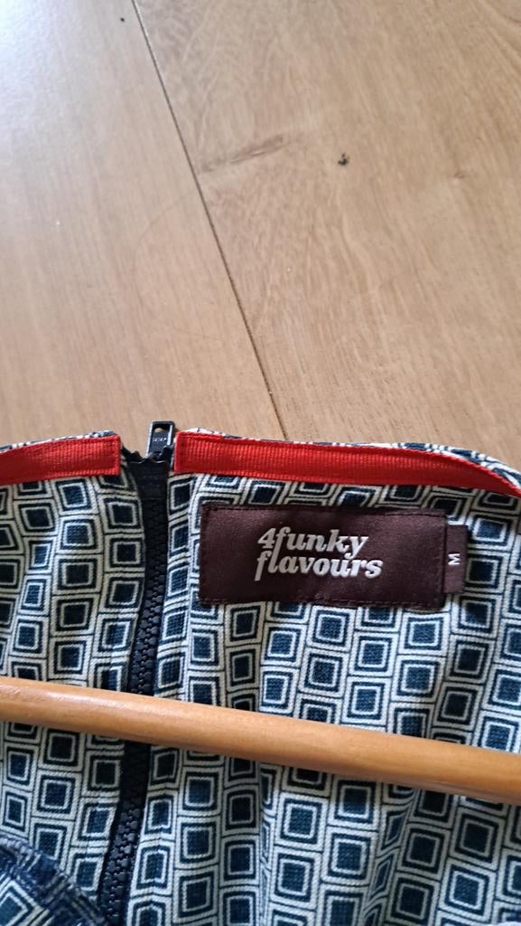 4funkyflavours jurk met geometrisch patroon, Maat 38/40 (M), Blauw, 4funkyflavours, Ophalen of Verzenden