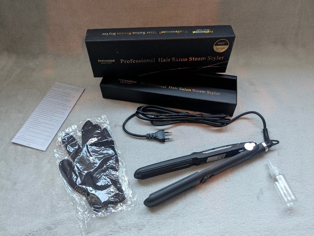 Professional Hair Salon Steam Styler – Stoom Stijltang, Ophalen of Verzenden, Zo goed als nieuw, Krultang of Stijltang