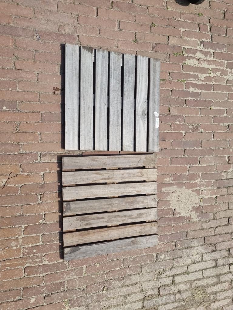 Vlonder tegel hardhout., Ophalen, Hout