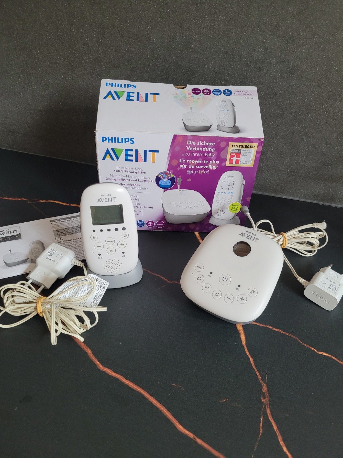 Philips Avent Babyfoon met Muziek en Licht, Ophalen of Verzenden, Gebruikt, 100 tot 250 meter, Digitaal