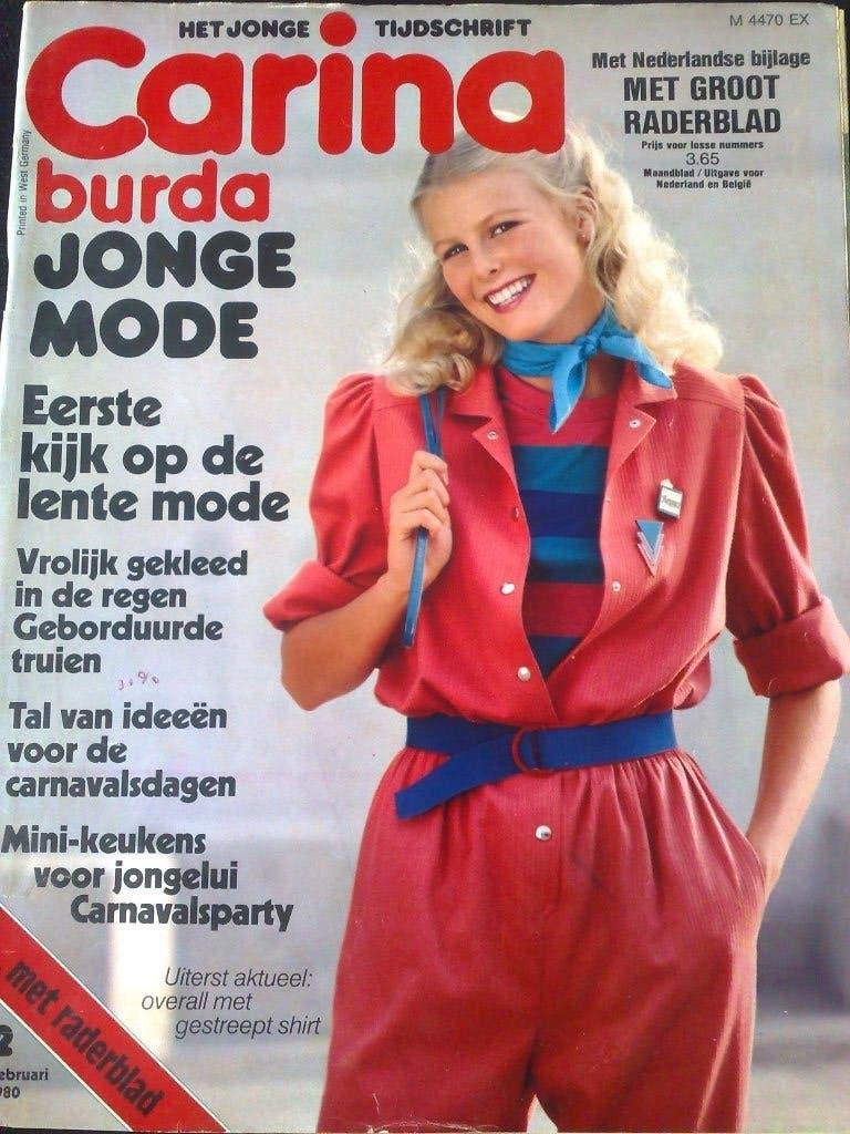 Burda Carina jonge mode nr. 2 februari 1980, Verzenden, Zo goed als nieuw, Vrouw, Burda
