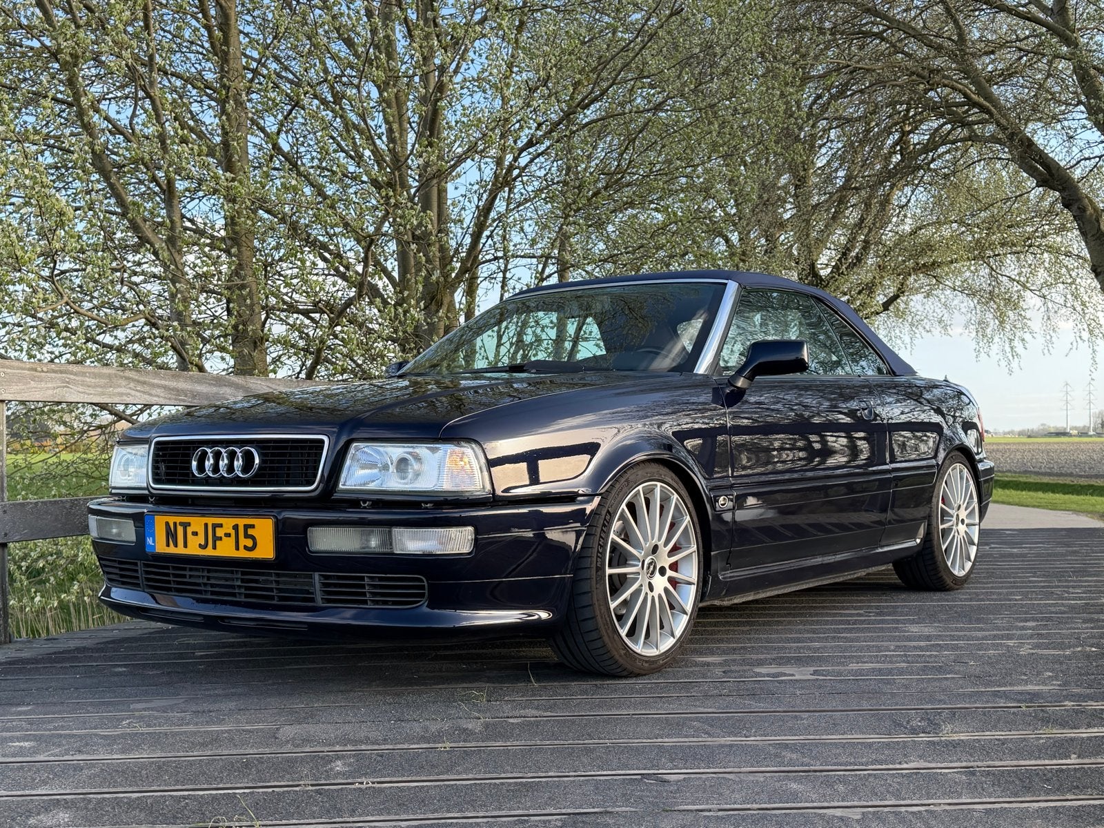 Audi Cabrio 2.6 E 110KW E2 1996 Blauw, Voorwielaandrijving, Elektrische ramen, Cabriolet, Blauw
