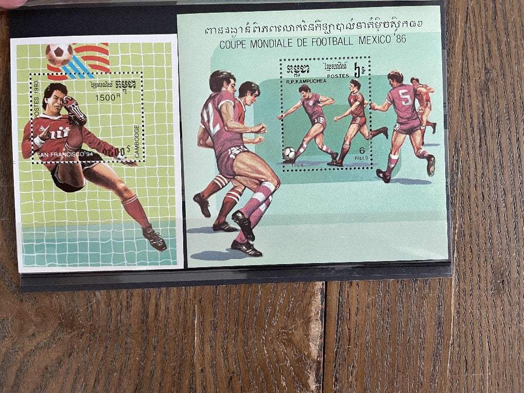 postzegels thema voetbal kaart 146, Verzenden, Postfris, Sport