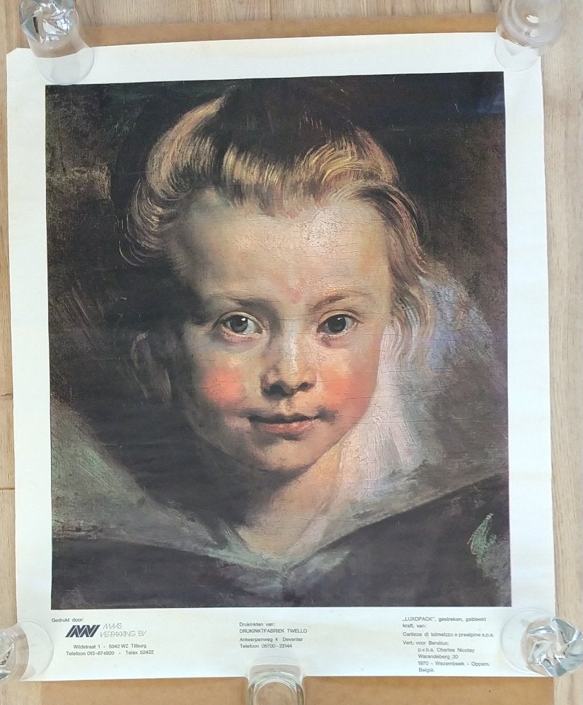 poster portret Clara Serena, volgnr 271, Rechthoekig Staand, Ophalen of Verzenden, Zo goed als nieuw, A1 t/m A3