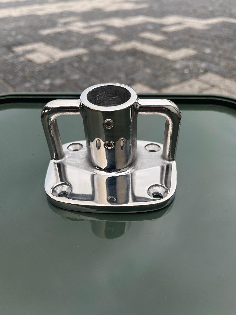 Reling voet rvs 10 stuks, Ophalen, Nieuw, Dekbeslag, Zeilboot of Motorboot