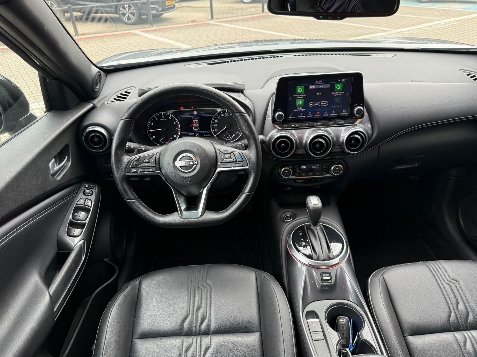 Nissan Juke 1.0 DIG-T Tekna *Bose & ACC*, Auto's, 12 maanden, Euro 6, Leder en Stof, Bedrijf