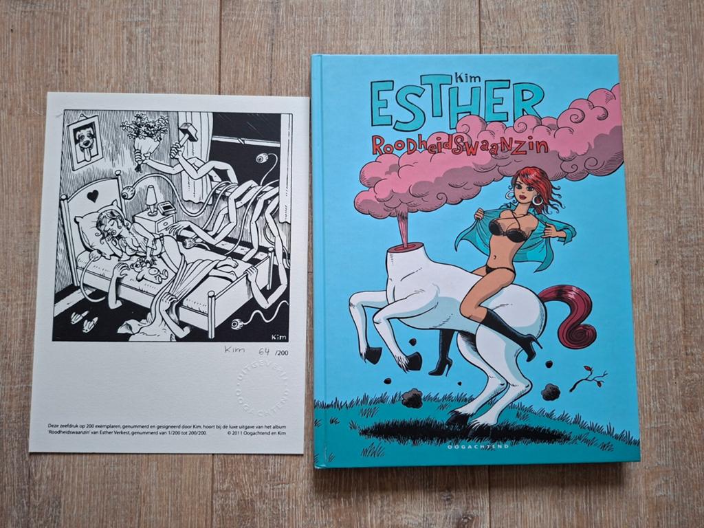 Esther Verkest roodheidswaanzin luxe met zeefdruk, Boeken, Stripboeken, Eén stripboek, Ophalen of Verzenden, Nieuw