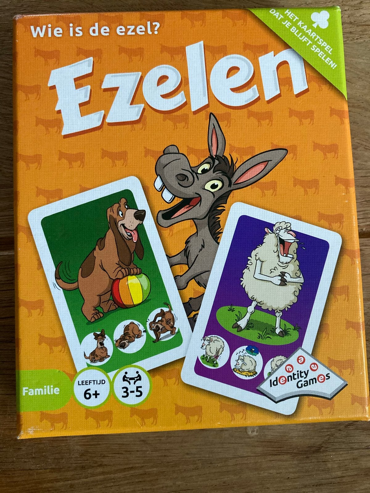 Ezelen kaarstpel - Wie is de ezel?, Hobby en Vrije tijd, Drie of vier spelers, Ophalen of Verzenden, Zo goed als nieuw