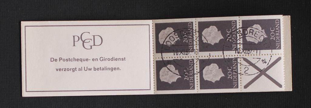 NVPH PB 6c B Postzegelboekje gestempeld, Postzegels en Munten, Postzegels | Nederland, Verzenden, Na 1940, Gestempeld
