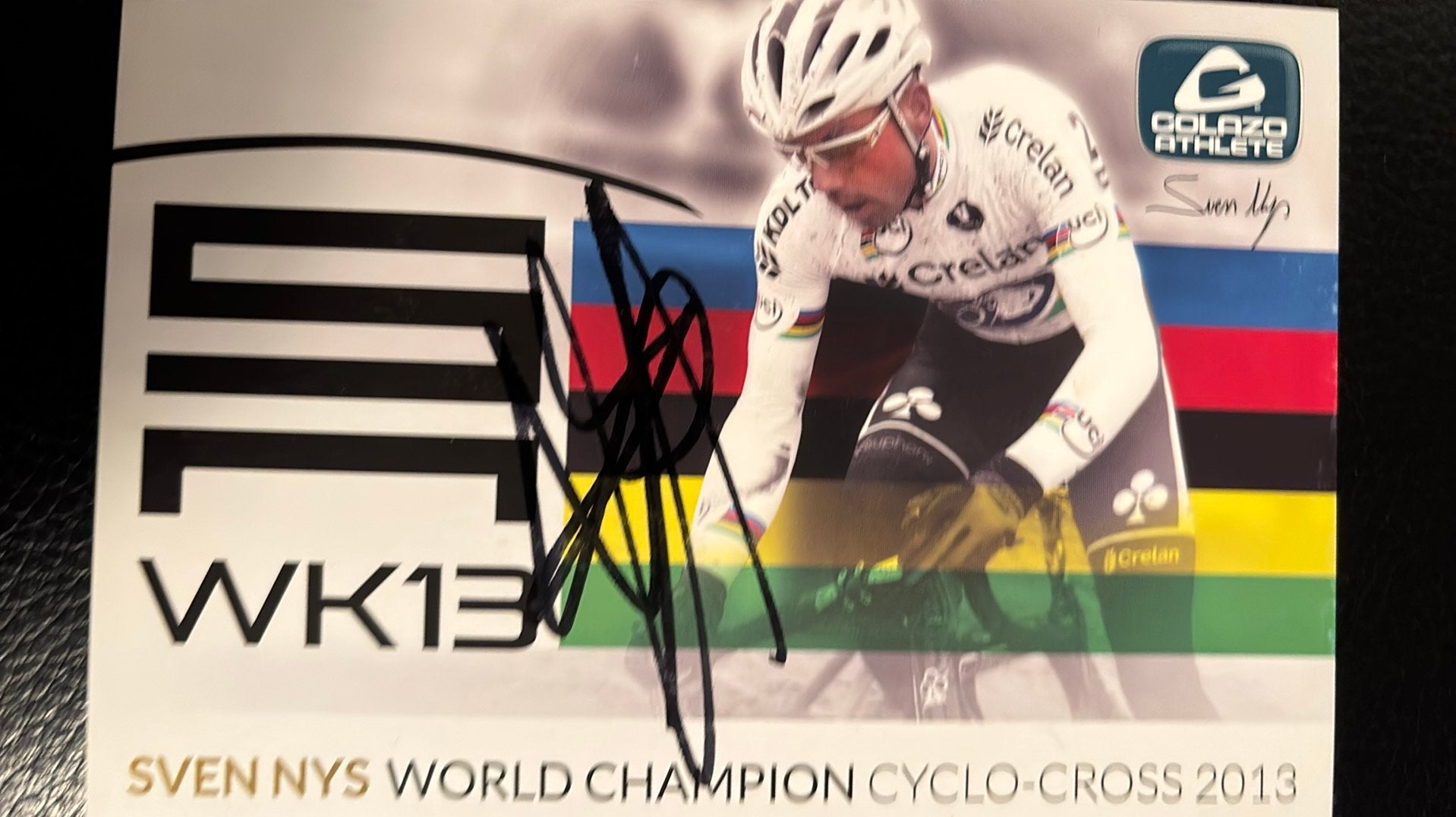 Wielrennen SVEN NIJS Wereldkampioen ECHTE handtekening, Verzenden, Nieuw, Overige sporten, Spelerskaart