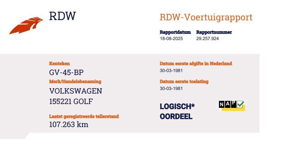 Volkswagen Golf Cabriolet 1.5 GLS UNIEK NL-auto 107263km, Voorwielaandrijving, Gebruikt, 1457 cc, 4 cilinders