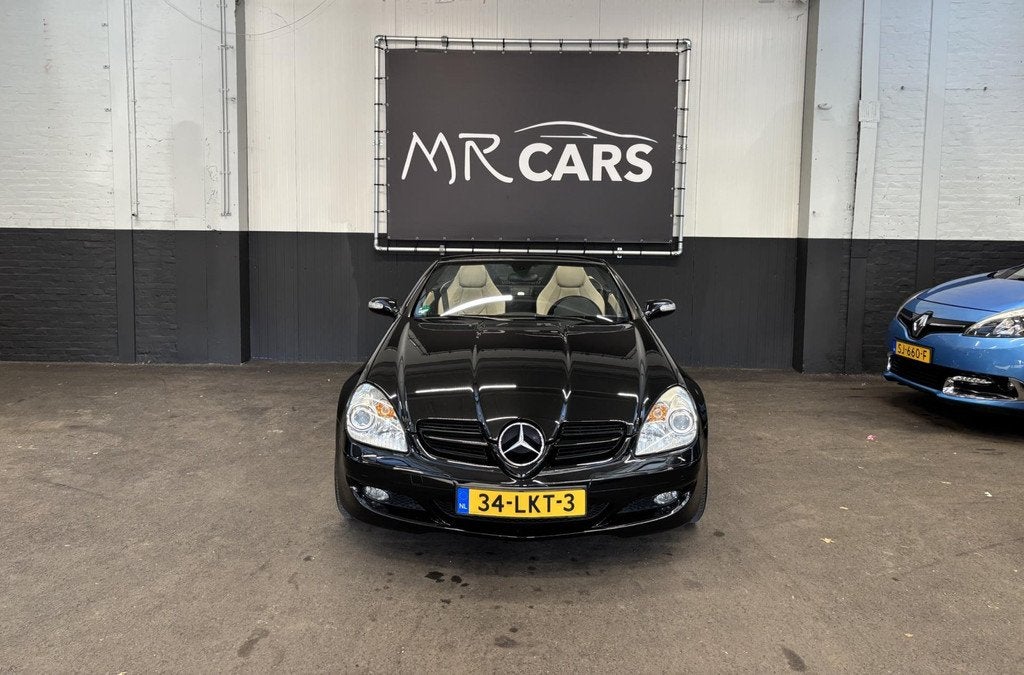 Mercedes-Benz SLK-klasse 350 Leder/Navi/Cruise Control, Auto's, Mercedes-Benz, Achterwielaandrijving, Gebruikt, Beige, Cabriolet