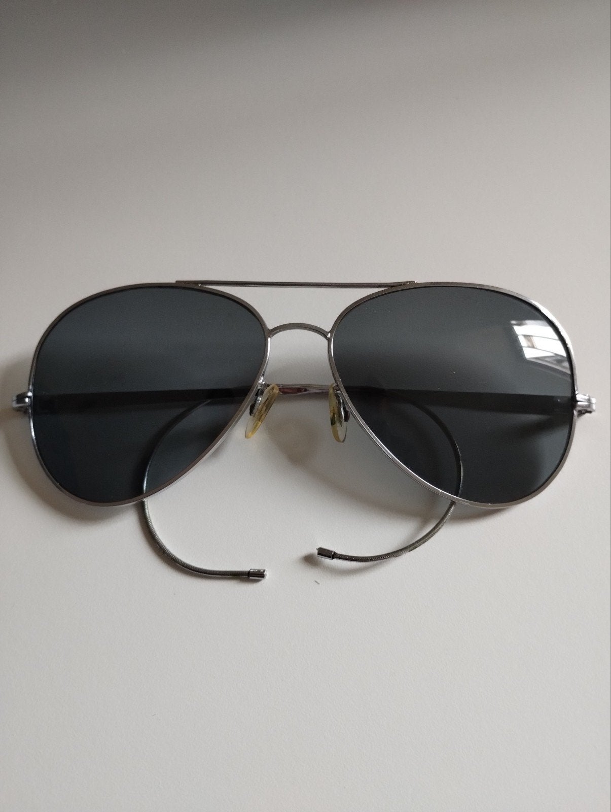 Vintage jaren 40/50 aviator zonnebril, Sieraden, Tassen en Uiterlijk, Ophalen of Verzenden, Zo goed als nieuw, Ray-Ban
