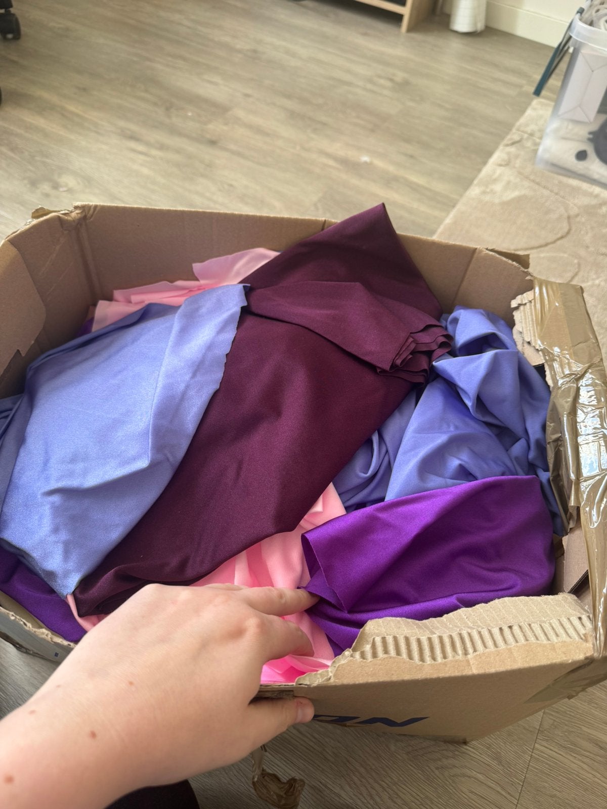 Verhuisdoos vol lycra!, 120 cm of meer, 200 cm of meer, Ophalen of Verzenden, Zo goed als nieuw